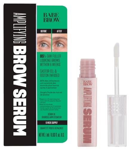Eyebrow Serum with Castor Oil & Biotin - Thicker Brows Nourishing Treatment 0.03 Fl Oz