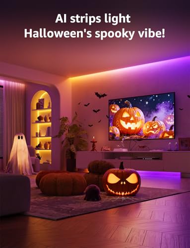Lepro S1 100ft AI Smart LED Strip Lights with IC, WiFi Compatible, 2 Rolls of 50ft