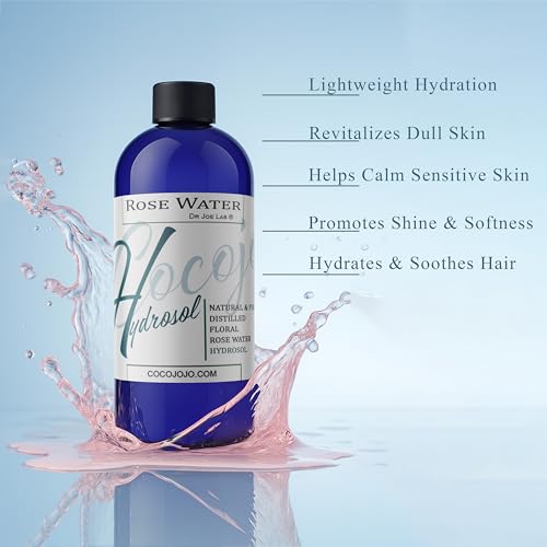Rose Hydrosol Facial Mist - 32 oz Hydrating Toner for All Skin Types