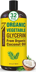 Organic Vegetable Glycerin 32oz - No Palm Oil, Vegan Skin & Hair Moisturizer