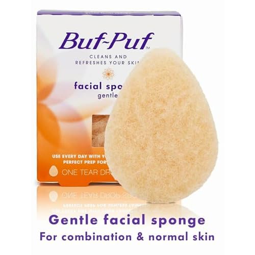 Buf-Puf Reusable All-Purpose Facial Sponge, Gentle (Pack of 6)