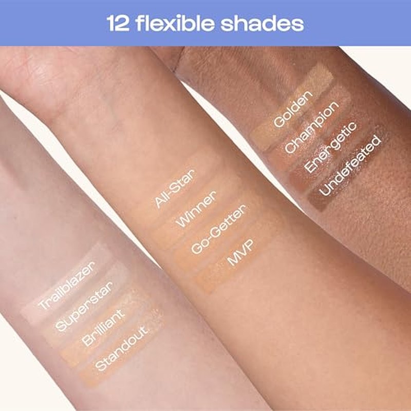 Alleyoop Game Face Makeup Concealer - Lightweight, Buildable Under Eye Concealer for Dark Circles, Hydrating Cream Formula for Women with Aloe Stem Cell - Smooth, Crease-Proof Makeup, Winner