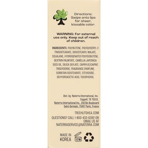 Tree Hut Vanilla Hydrating Lip Oil, Non-Sticky High-Shine Lip Gloss Oil, Moisturizing Formula with Vitamin E & Squalane for Soft, Smooth Lips, 0.16 fl oz