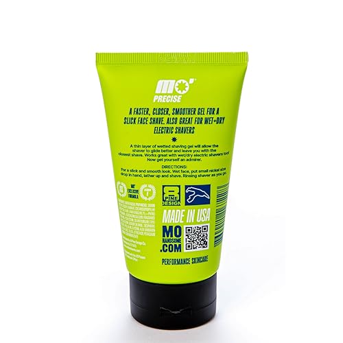 Men's Shave Gel for Electric & Blade Razors - Hydrating & Soothing, Aloe Vera & Vitamin E, 8oz