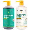 Alaffia Vanilla Mint Shea & Coconut Oil Shampoo & Conditioner Set - 64 Fl Oz