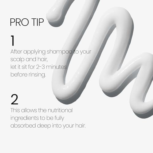LABO.H Unscented Scalp Strengthening Shampoo for Hair Growth & Anti-Loss, Vegan Ceramide Formula, 13.5 Fl oz