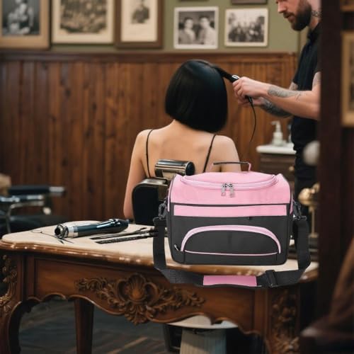 Large Capacity Hairdresser Bag with Handle and Shoulder Strap for Salon Tools