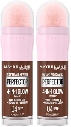 Maybelline Instant Age Rewind 4-in-1 Glow Makeup Deep 0.68 Fl Oz Pack of 2