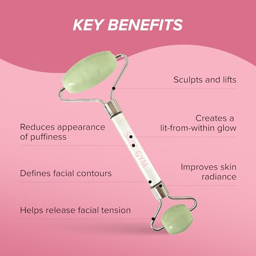 Skin Gym Face Roller for Enhancing Radiance and Relaxing Tension, Face Massager Skin Care Beauty Tool, Rejuvenate Skin, Sculpt, Lift and Define