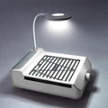 Nail Dust Collector Low Noise with Lamp - White - Powerful Nail Vacuum Suction Fan