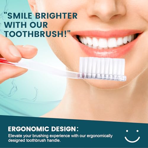 Disposable Travel Toothbrush Set with Toothpaste 100 Pack - Hygienic & Portable