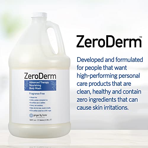 Ginger Lily Farms ZeroDerm Body Wash 128oz Fragrance Free – Advanced Therapy