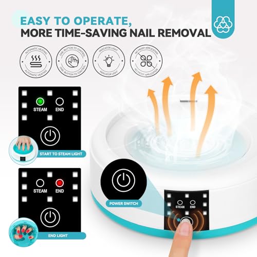 Steam Nail Polish Remover Machine with Kit - Salon & Home Use, 01 Pro