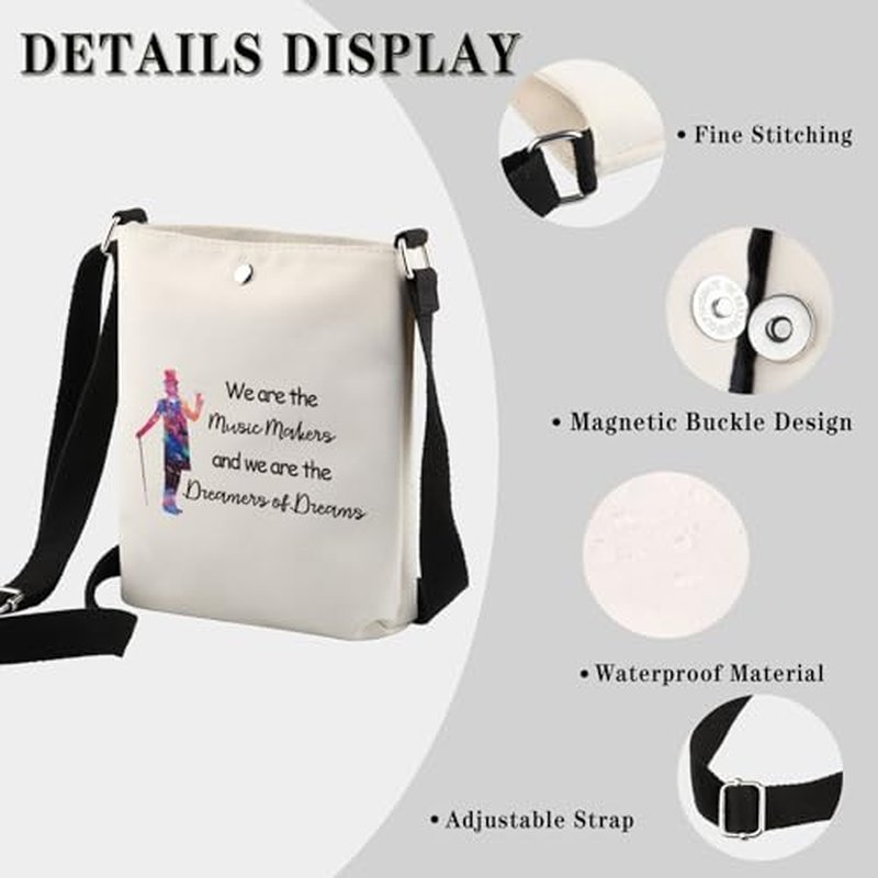 GJTIM Movie Inspired Gift We Are The Music Makers We are The Dreamers Of Dreams Music Producer Gift Cosmetic Bag for Musicians (Music Makers CB)