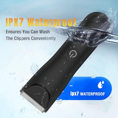 Men's Head and Body Trimmer Kit - Waterproof 2-in-1 Grooming Set, IPX7
