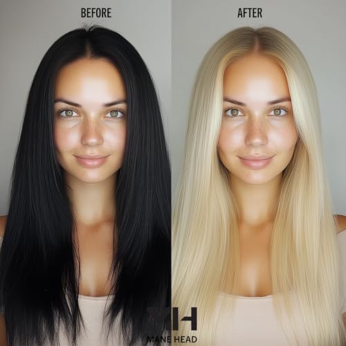 9 Level Hair Bleach Powder 17.64 oz - Dust-Free Violet Blonde Lightener