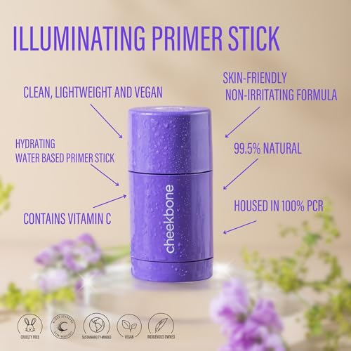 Cheekbone Starlight Illuminating Primer Stick, Face Primer, Lightweight Glow & Makeup Base, Vegan & Cruelty-Free, 1.05 oz.