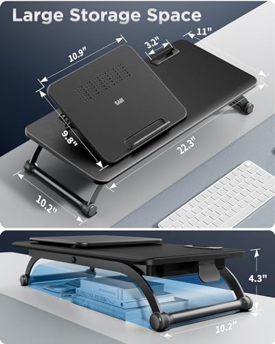 Small Adjustable Laptop Desk Stand - Ergonomic Standing Converter