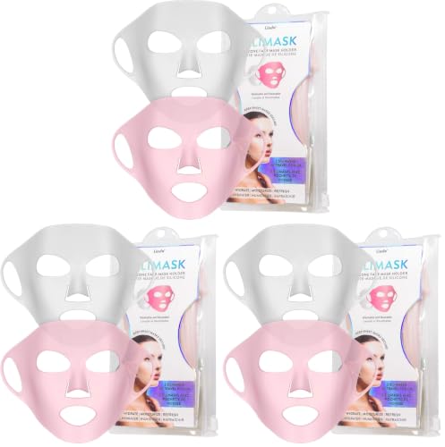 Reusable Silicone Facial Mask Cover Pack of 2 for Sheet Masks – Moisture Lock & Anti-Slip