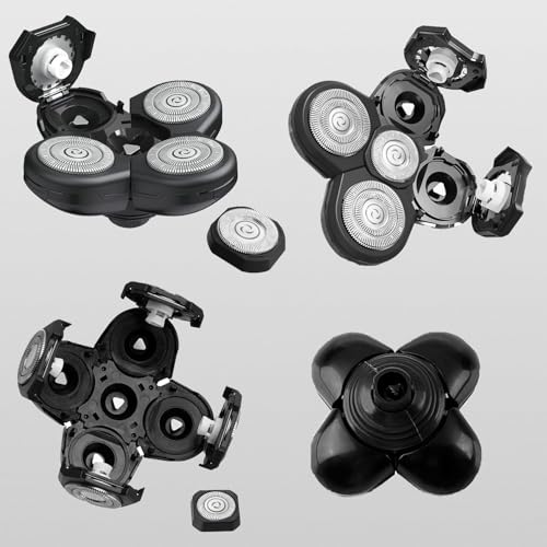5PCS Waterproof Stainless Steel Head Shaver Replacement Blades for Freebird & FlexSeries