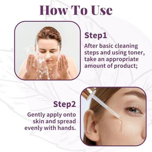 Bakuchiol Retinol Face Serum 1 Fl Oz Pack of 2 - Anti-Aging, Wrinkle Reduction