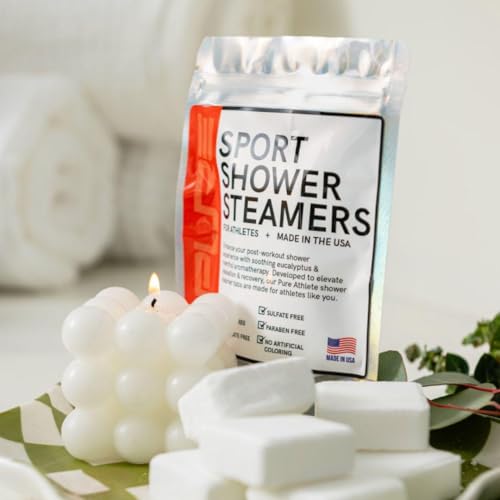 Men's Lavender Shower Steamers 12 Pack - Natural Aromatherapy for Relaxation & Muscle Recovery