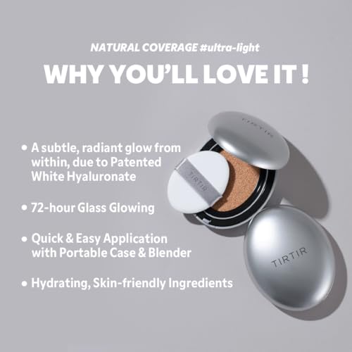 TIRTIR Silver Cushion Foundation 21N & Red Fixer