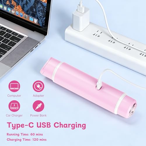 Bikini Trimmer for Women, 2-in-1 Electric Razors for Women with Dual Head, IPX7 Waterproof Wet & Dry Electric Shaver for Women, Womens Electric Razor for Bikini, Pubic Hair, Underarm, Legs and Arms