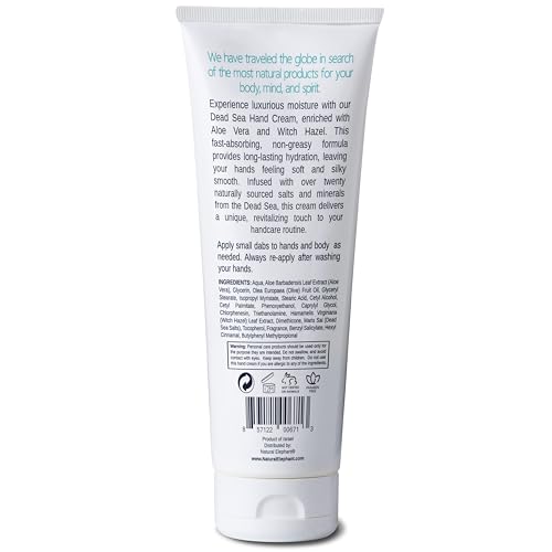 Natural Elephant Dead Sea Hand Cream Pack of 3 - Soothing, Hypoallergenic Moisturizer