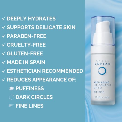 Moisturizing Eye Contour Cream with Caviar & Algae Extracts - Mature Skin Care