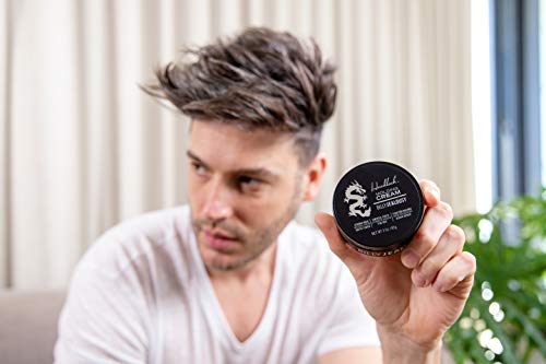 Men's Hair Styling Cream - Strong Hold, Matte Finish, 3 Ounce Pack of 2 - Natural Look for All Hair Lengths