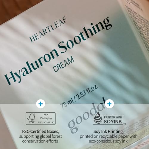 Heartleaf Hyaluronic Acid Soothing Face Moisturizer - Deep Hydration & Barrier Repair - 75ml - Goodal