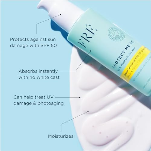 Protect Me SPF 50 Mineral Sunscreen - Vegan, Reef-Safe, Water-Resistant Face Sunblock