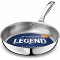 12-Inch 5-Ply Stainless Steel Frying Pan - Induction Safe, Oven Safe 800°F