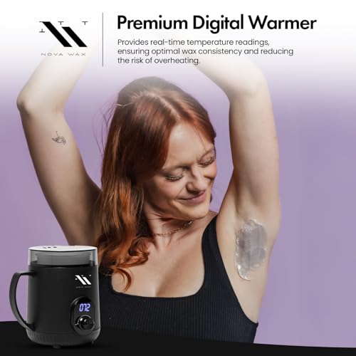 Nova Wax Warmer - Digital Mini Wax Warmer for Hair Removal 8.4oz / 238g
