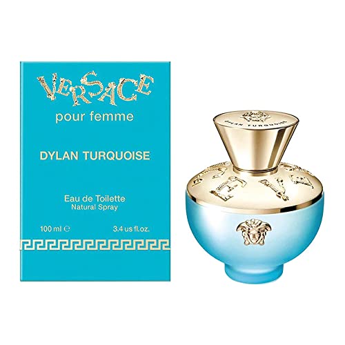 Versace Dylan Turquoise Eau de Toilette for Women 3.4 oz - Fresh & Vibrant Fragrance