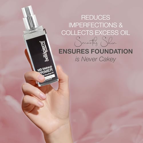 bellapierre HD Makeup Primer for a Smooth, Clear Complexion | Cruelty-Free & Non-Toxic | Talc-Free Face Concealer - 1.01 Fl. Oz.