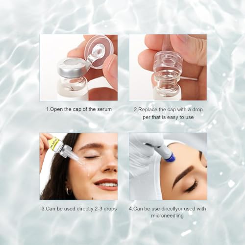 Hyaluronic Acid Serum for Microneedling - Hydrating Anti-Aging Ampoules, 5 Vials
