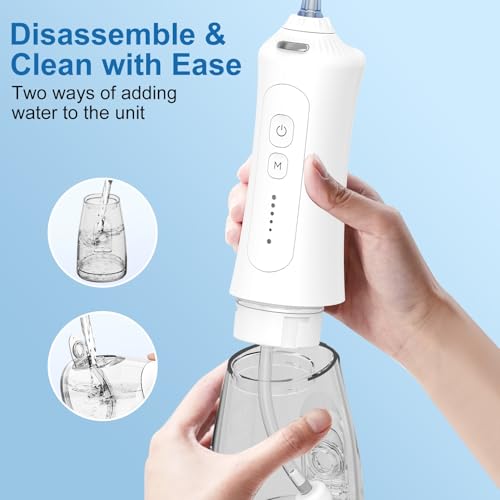 Cordless Water Flosser for Braces with Travel Bag – Rechargeable Oral Irrigator for Teeth