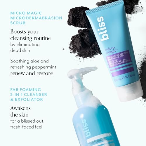 Exfoliating Facial Cleanser & Microdermabrasion Scrub Duo - Non-Greasy