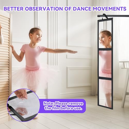 Full Length Folding Travel Mirror with Storage Bag - 47x13in Body & Dance Mirror