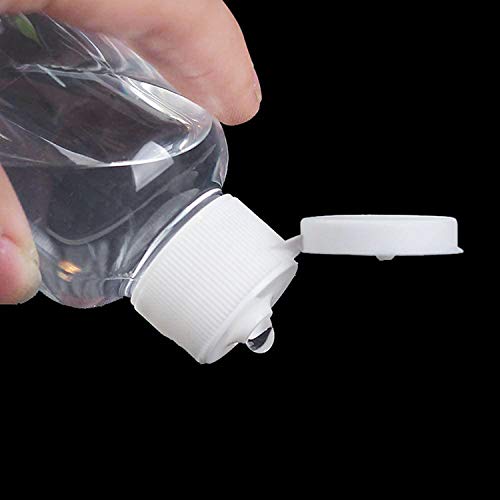TRENDBOX 8oz/250ml Clear Bottles with Flip Cap Lid BPA-Free Travel Containers For Shampoos,Lotions and Massage Oils - 30 Pack