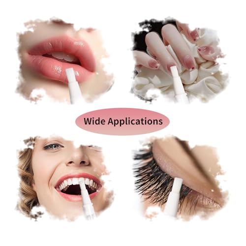 50 Pack 3ml Clear Twist Nail & Lip Oil Applicator Pens with Brush & Labels