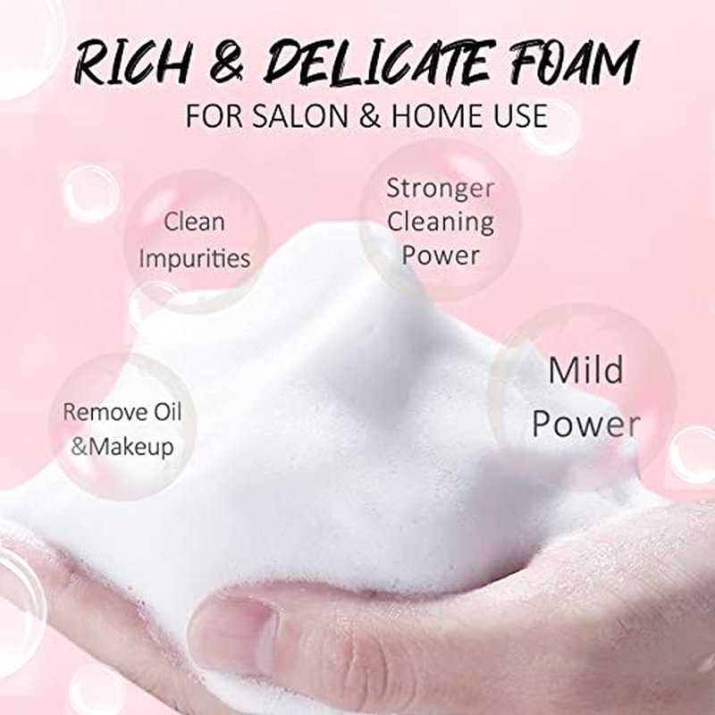 EMEDA Lash Shampoo for Lash Extensions Lash Cleaning Kit with Lash Fan Dryer, Brush, Wash Bottle, Hair Band, Oil Free Foam Soap Cleaner Lash Bath Kit, Lash Wash Eyelash Extension Cleanser