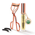 2-Piece Eyelash Curler & Organic Castor Oil Set for Fuller, Healthier Lashes