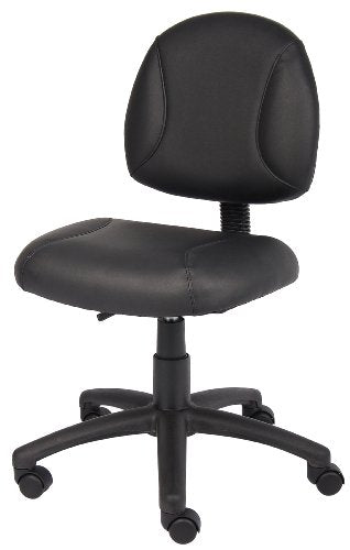 Ergonomic Black Posture Task Office Chair with Adjustable Lumbar & Seat