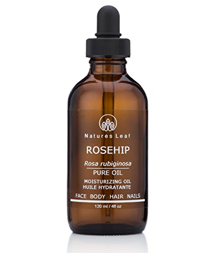 Organic Rosehip Seed Oil for Skin & Hair - 4 oz Cold Pressed