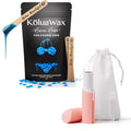 KoluaWax Hard Wax Beads for Hair Removal and Face Razor for Women - Face, Brazilian, Underarms, Back Chest, Bikini Waxing - Shaver for Peach Fuzz, Eyebrow, Upper Lip & More