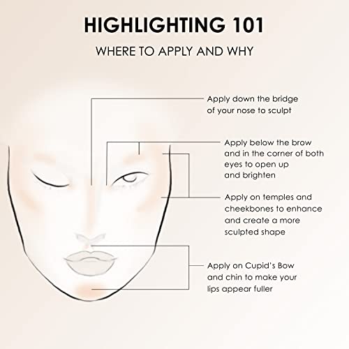 Temptu Pro Champagne Highlighter - Airbrush Makeup for Face & Body