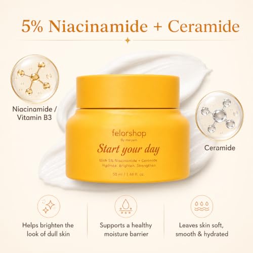 Daily Face Cream with 5% Niacinamide, Ceramide Moisturizer 1.69 fl oz